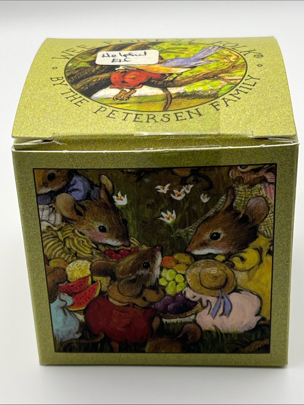 Wee Forest Folk Helpful Elf Figurine - Green and Red - Picture 11 of 15